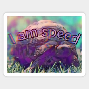 I am speed Sticker